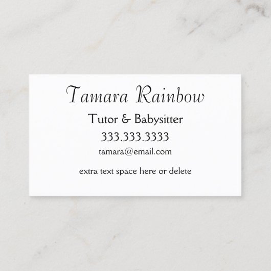 Kleurrijk ben Floral Business Contactkaartje (Achterkant)