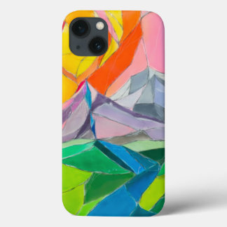 Kleurrijk berglandschap telefoonhoesontwerp Case-Mate iPhone case
