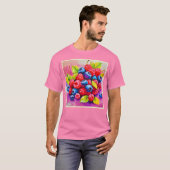 Kleurrijk Berry Feast T-shirt (Voorkant volledig)
