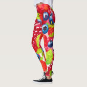 Kleurrijk bessenpatroon leggings (Links)
