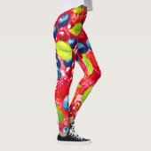 Kleurrijk bessenpatroon leggings (Rechts)