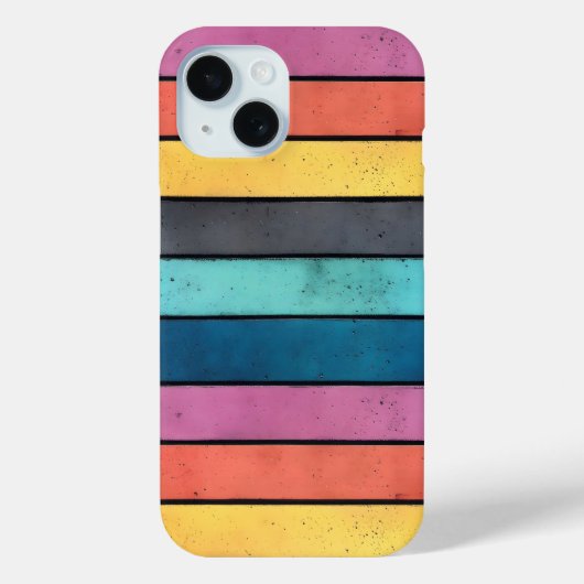 Kleurrijk betonpatroon Case-Mate iPhone case (Achterkant)