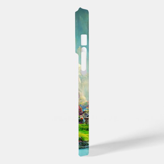 Kleurrijk betoverd bos buitenaards landschap Case-Mate iPhone case (Achterkant / Links)