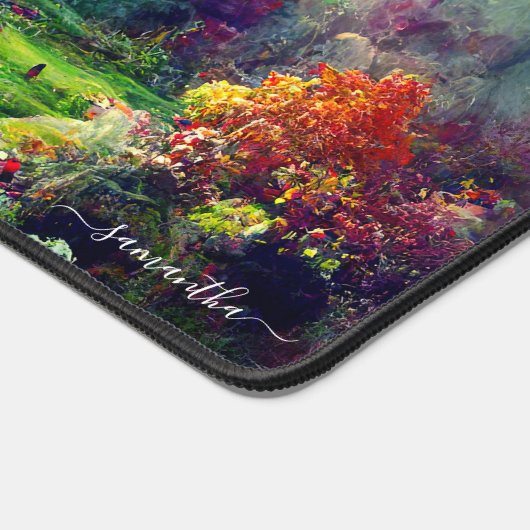 Kleurrijk betoverd panoramisch landschap bureaumat (Hoek)