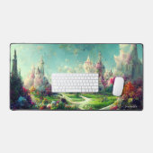 Kleurrijk betoverd panoramisch landschap bureaumat (Keyboard & Muis)