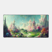 Kleurrijk betoverd panoramisch landschap bureaumat (Voorkant)