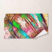 Kleurrijk - bijtend en ruw bad handdoek (Handdoek)