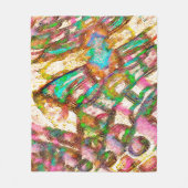 Kleurrijk - bijtend en ruw fleece deken (Voorkant)