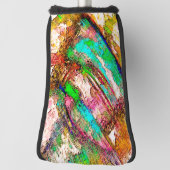 Kleurrijk - bijtend en ruw golfheadcover (Draai 90)