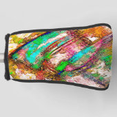 Kleurrijk - bijtend en ruw golfheadcover (Voorkant)