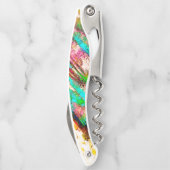 Kleurrijk - bijtend en ruw kurkentrekker (Achterkant)