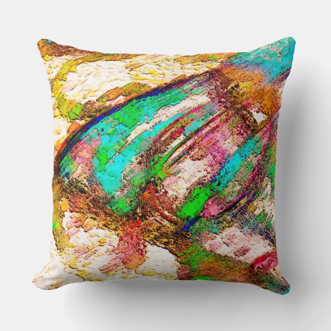 Kleurrijk - bijtend en ruw kussen (Voorkant)