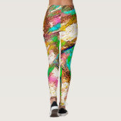 Kleurrijk - bijtend en ruw leggings (Achterkant)