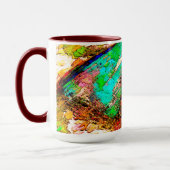 Kleurrijk - bijtend en ruw mok (Links)