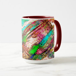 Kleurrijk - bijtend en ruw mok