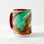 Kleurrijk - bijtend en ruw mok (Voorkant links)