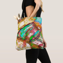 Kleurrijk - bijtend en ruw tote bag