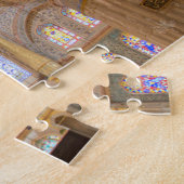 Kleurrijk binnenste plafond van blauwe moskee legpuzzel (Zijkant)