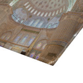 Kleurrijk binnenste plafond van blauwe moskee snijplank (Hoek)