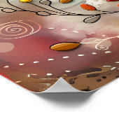 KLEURRIJK BIRD MIXED MEDIA POSTER (Hoek)