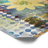 KLEURRIJK BIRD MIXED MEDIA POSTER (Hoek)