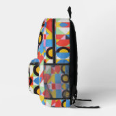 Kleurrijk Bitcoin-patroon Bedrukte Rugzak (Rechts)