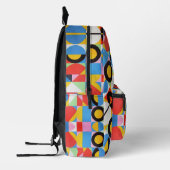 Kleurrijk Bitcoin-patroon Bedrukte Rugzak (Links)