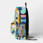 Kleurrijk Bitcoin-patroon Bedrukte Rugzak (Rechts)