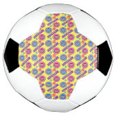 Kleurrijk Bitcoin-patroon Voetbal (Gedraaid)