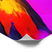 Kleurrijk bizar portret | AI Art. Poster (Hoek)