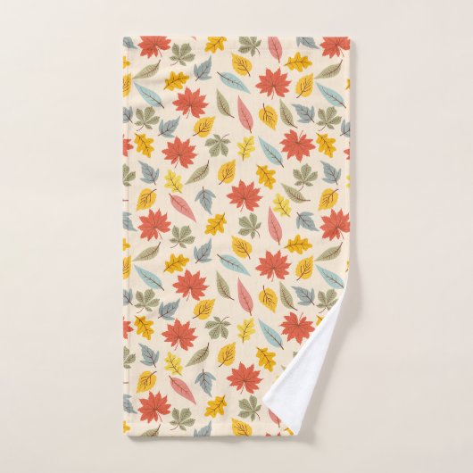 Kleurrijk blad Herfst patroon Bad Handdoek (Handdoek)