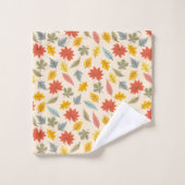 Kleurrijk blad Herfst patroon Bad Handdoek (Wasdoekje)