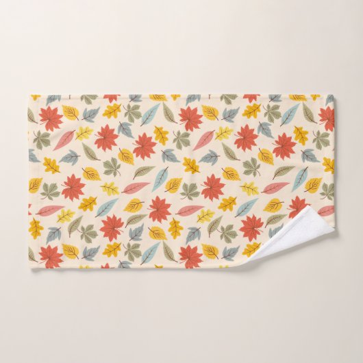 Kleurrijk blad Herfst patroon Bad Handdoek (Handdoek)