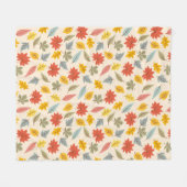 Kleurrijk blad Herfst patroon Fleece Deken (Voorkant (Horizontaal))