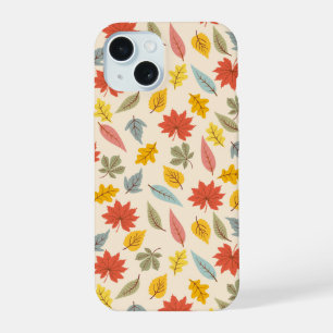 Kleurrijk blad Herfst patroon iPhone 15 Case