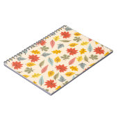 Kleurrijk blad Herfst patroon Notitieboek (Linkerzijde)