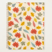 Kleurrijk blad Herfst patroon Planner (Voorkant)