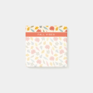 Kleurrijk blad Herfst patroon Post-it® Notes