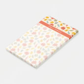 Kleurrijk blad Herfst patroon Post-it® Notes (Schuin)