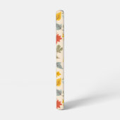 Kleurrijk blad Herfst patroon Samsung Galaxy Hoesje (Linkerkant)