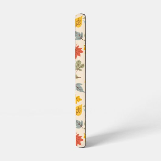 Kleurrijk blad Herfst patroon Samsung Galaxy Hoesje (Linkerkant)