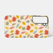 Kleurrijk blad Herfst patroon Samsung Galaxy Hoesje (Achterkant horizontaal)