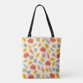 Kleurrijk blad Herfst patroon Tote Bag (Achterkant)