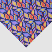 Kleurrijk blad patroon weefsel papier (Detail)