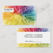 Kleurrijk bladpatroon | Natuurlijk Visitekaartje (Voorkant / Achterkant)