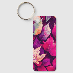 Kleurrijk bladpatroon voor herfst-68218 sleutelhanger