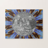 Kleurrijk Blauw Abstract Lijst Creëer Uw Eigen Fot Legpuzzel (Horizontaal)