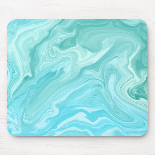 Kleurrijk Blauw Abstract Muismat (Voorkant)