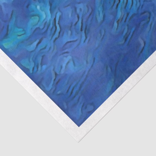 Kleurrijk Blauw en Geel Chihuahua Decoupage Papier (Detail)