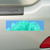 Kleurrijk Blauw Groen Bloemmotief Bumpersticker (Op auto)